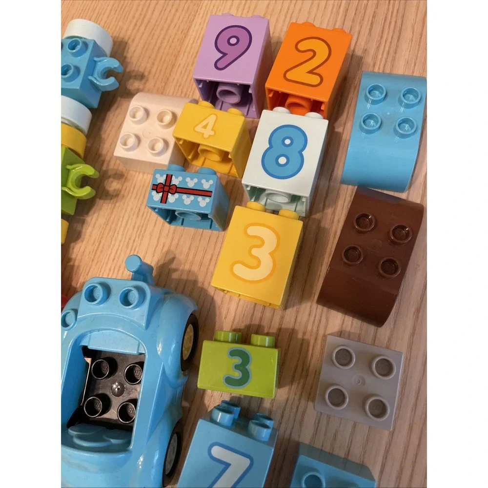 LEGO DUPLO Lot 21 Pieces Train Cars Vehicle Parts Incomplete Sets Replacement